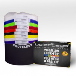 BoldtBags Lock Top 20 Gallon Full Mesh Stackers 8 Bag Kit